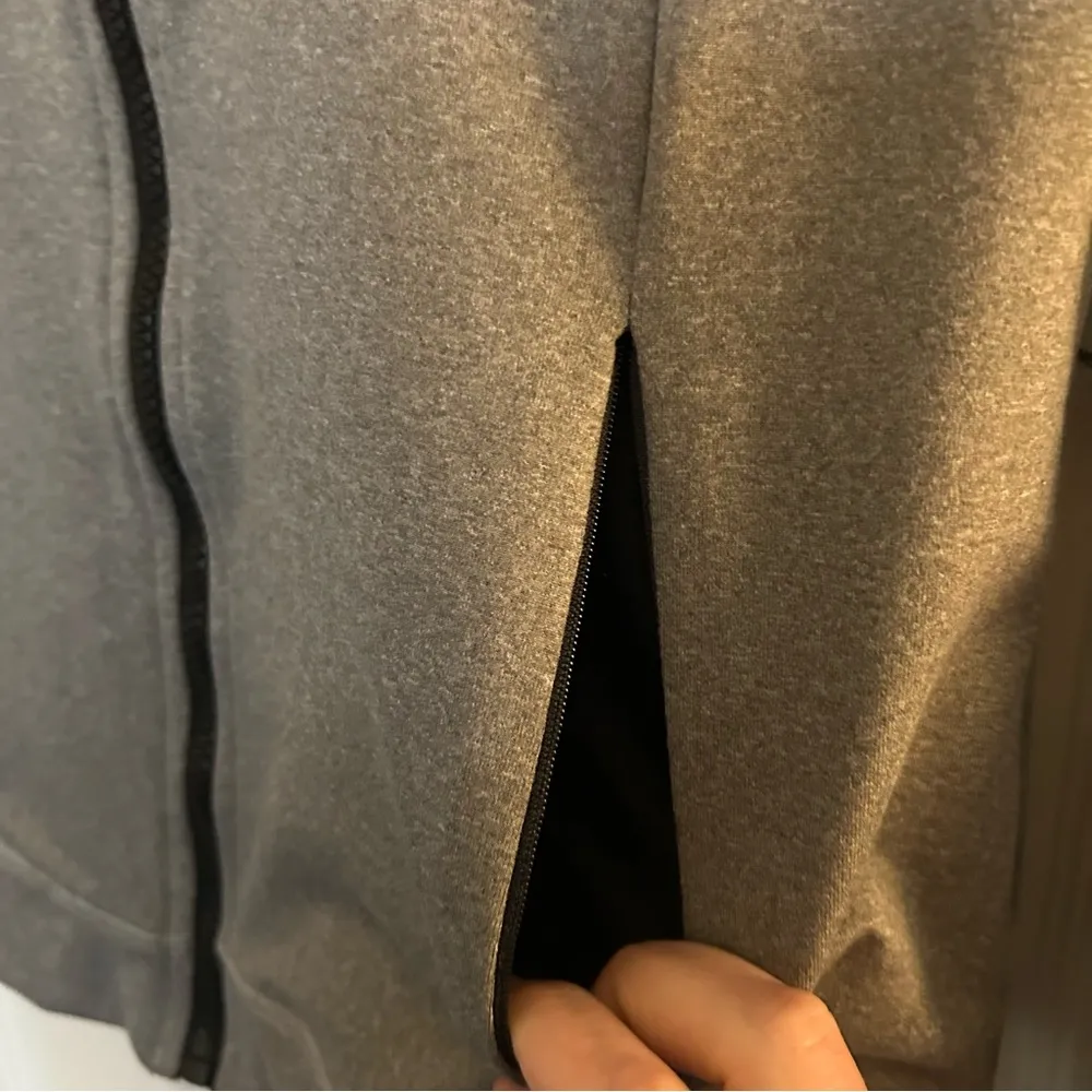 NWT TRINA TURK RECREATION Gray Jacket with Striped Sleeves Women’s Small - Image 8