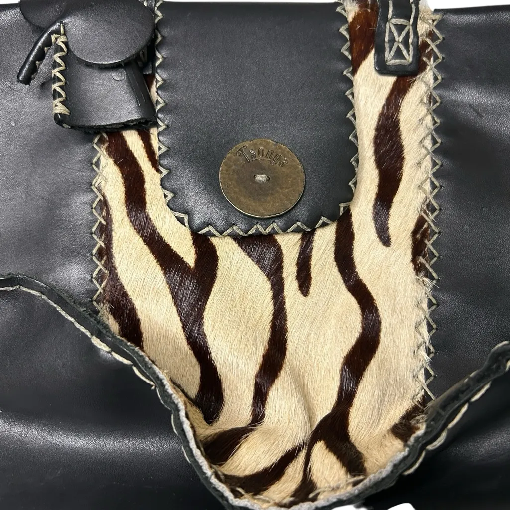 Rare Tsonga South Africa Handmade Genuine Leather & Zebra - Image 8