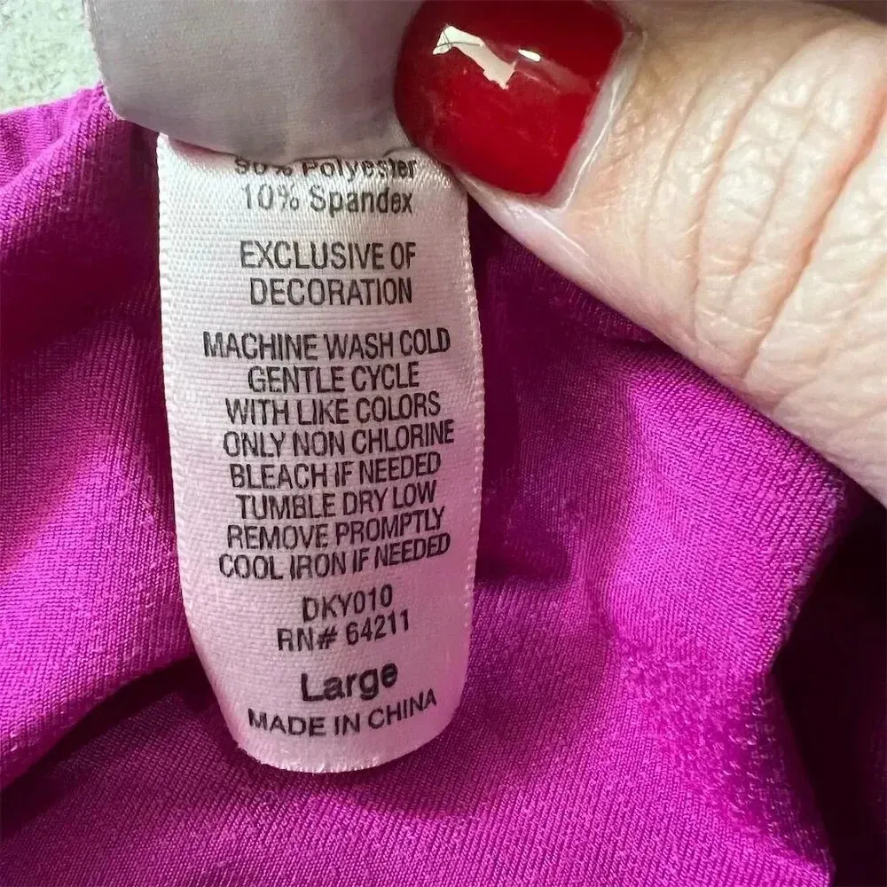 In Bloom Women's Floral Lace Babydoll Mini Slip Dress Size L Multicolor - Image 6