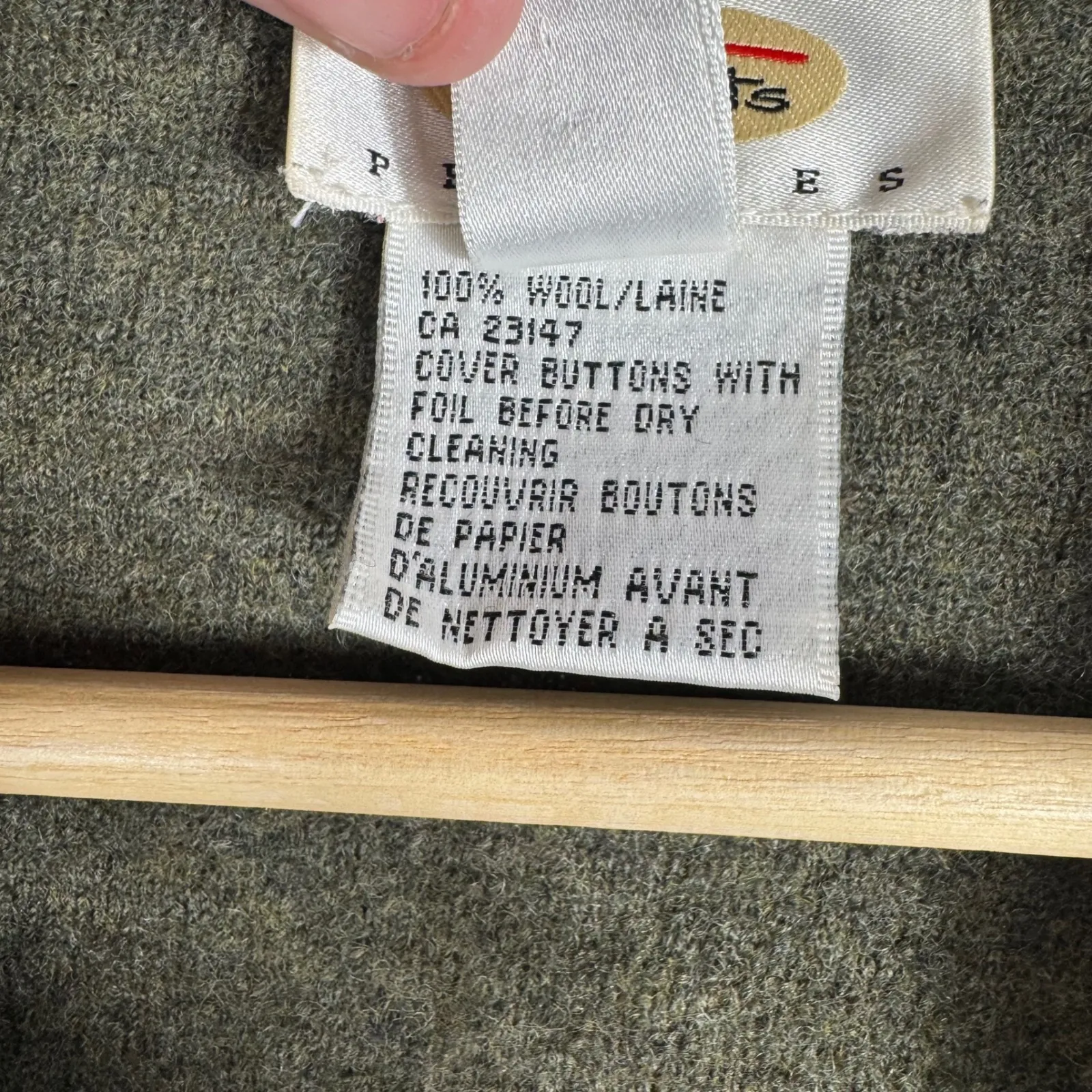 Talbots Petites Wool Button Front Longline Cardigan Coat Large L - Image 3