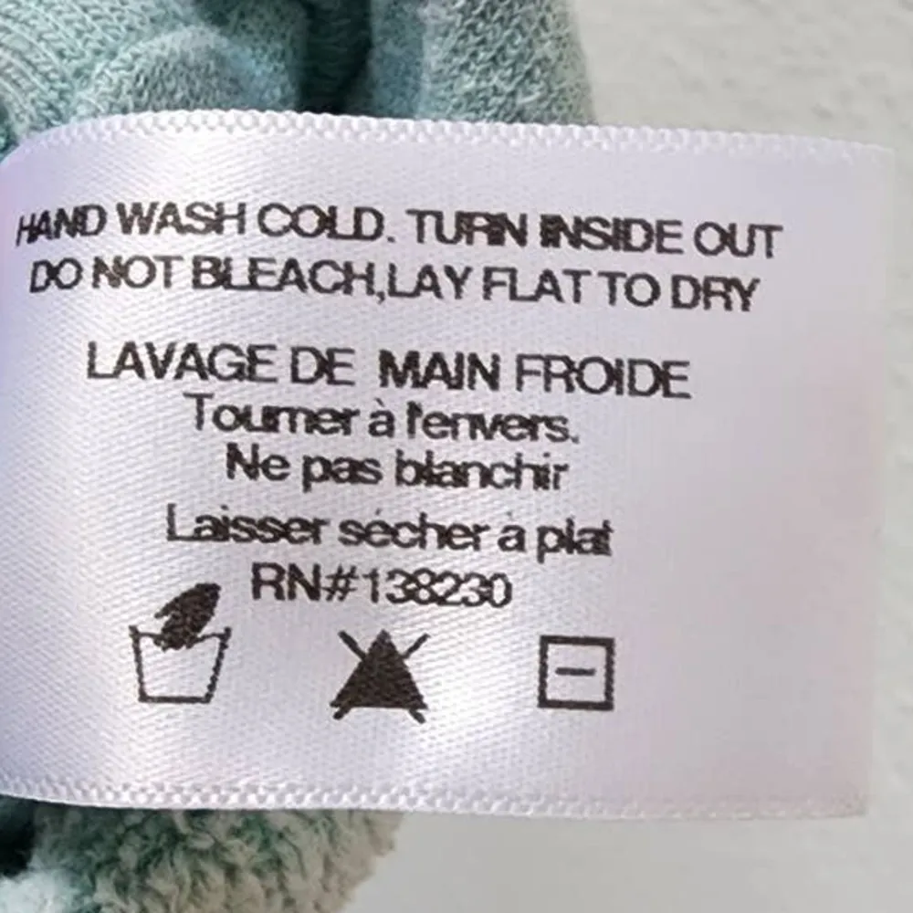 Pam & Gela Cotton Modal Hooded Side Split Hoodie Sweater Pullover Size XS - Image 6