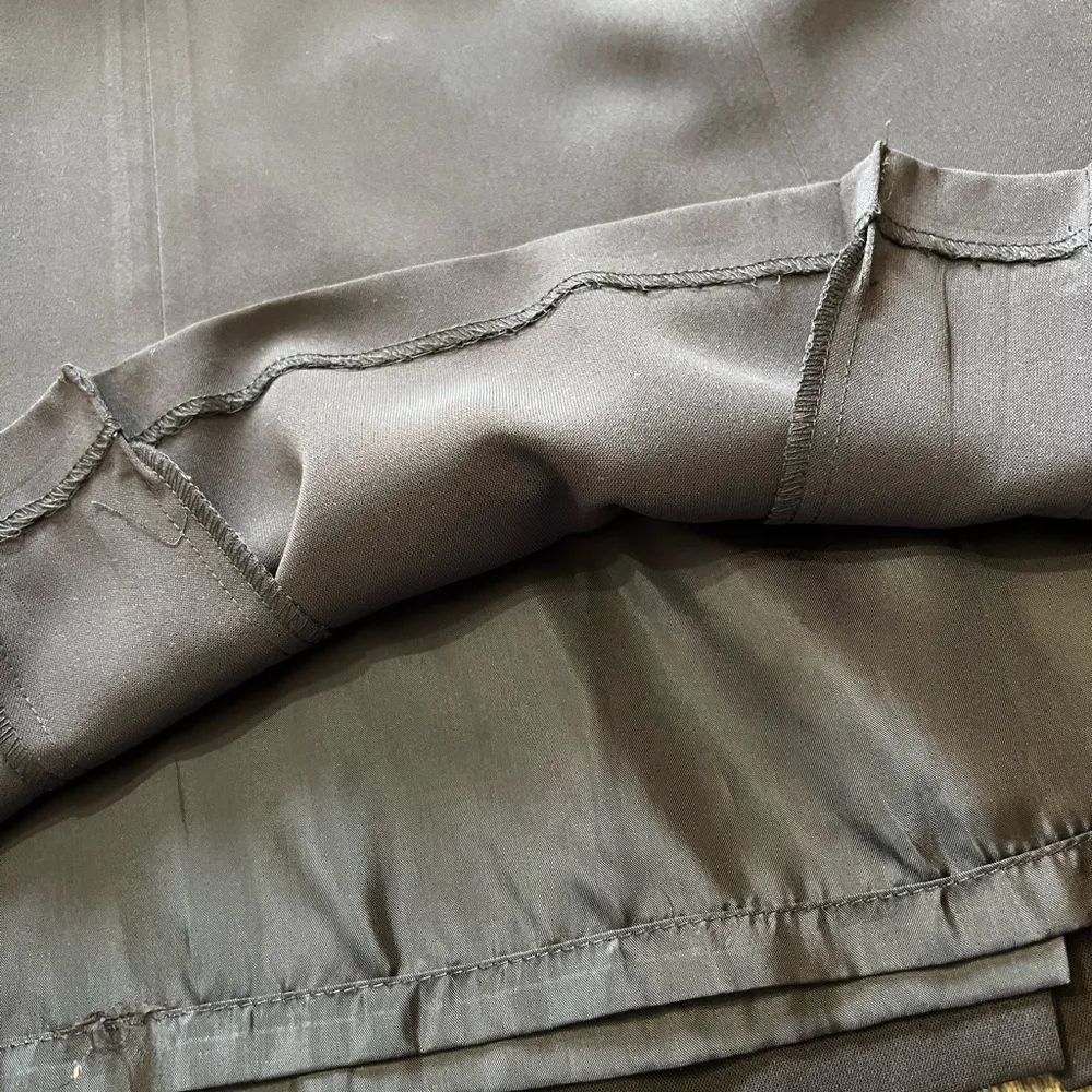 NORTON MCNAUGHTON Vintage Brown A-Line Box Pleat Skirt Size 10 - Image 4