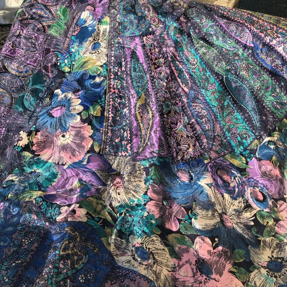 53” Square Italian Silk Scarf - Image 6