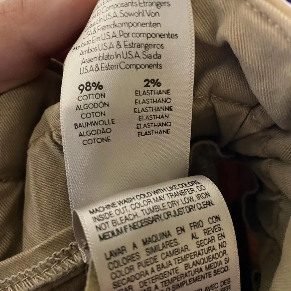 Mother The Yoyo Ruffle Greaser Ankle Tan Khaki Pants Paper Bag Waist Size 34 - Image 15