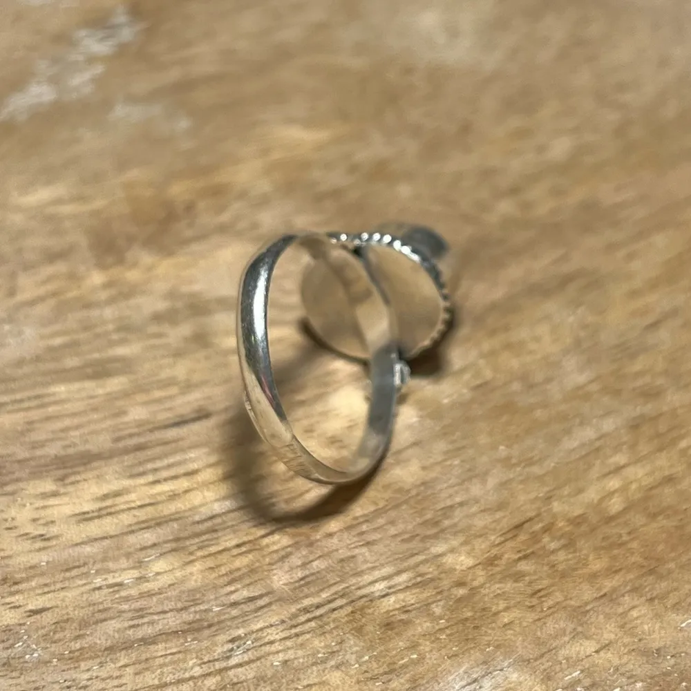 Turquoise Stone 925 Sterling Silver Adjustable Ring - Image 10