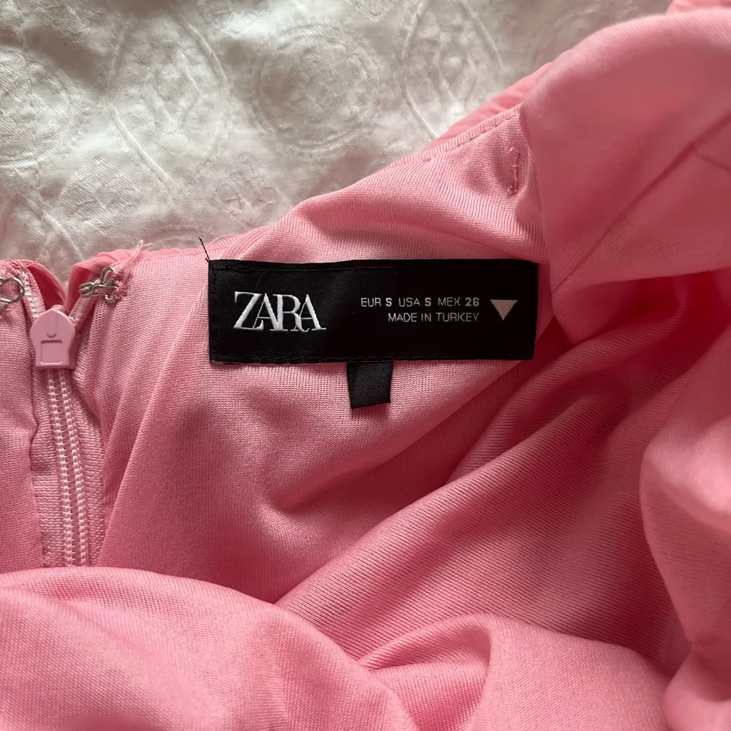 Zara Pink puffy Skirt - Image 2