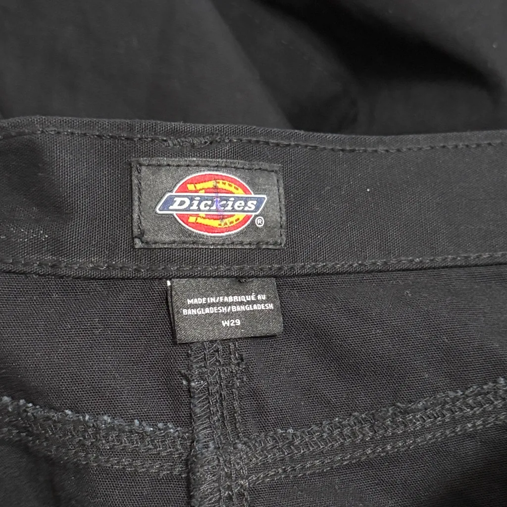 💖 NWT Dickie's Black Duck Canvas Cargo Midi Skirt Sz 29 Utility Workwear - Image 6