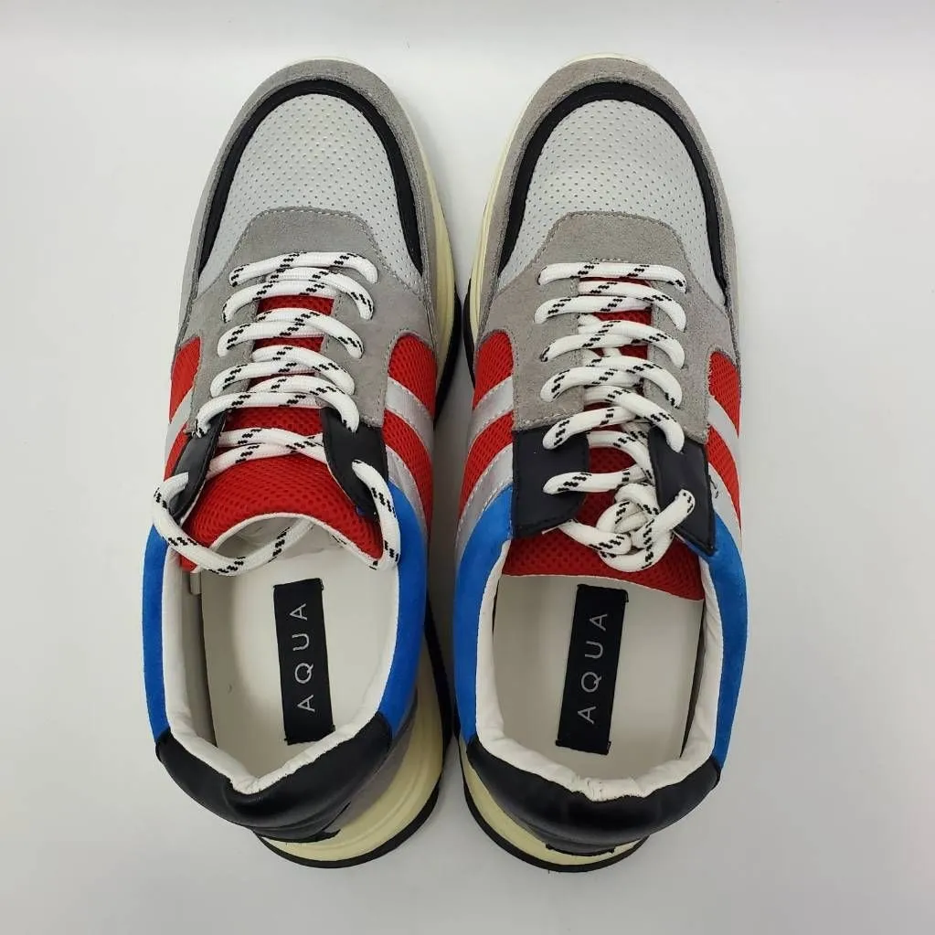 Aqua Womens AQ-IKE Sneakers Shoes Multicolor Color Leather Lace Up Size 9.5M - Image 4