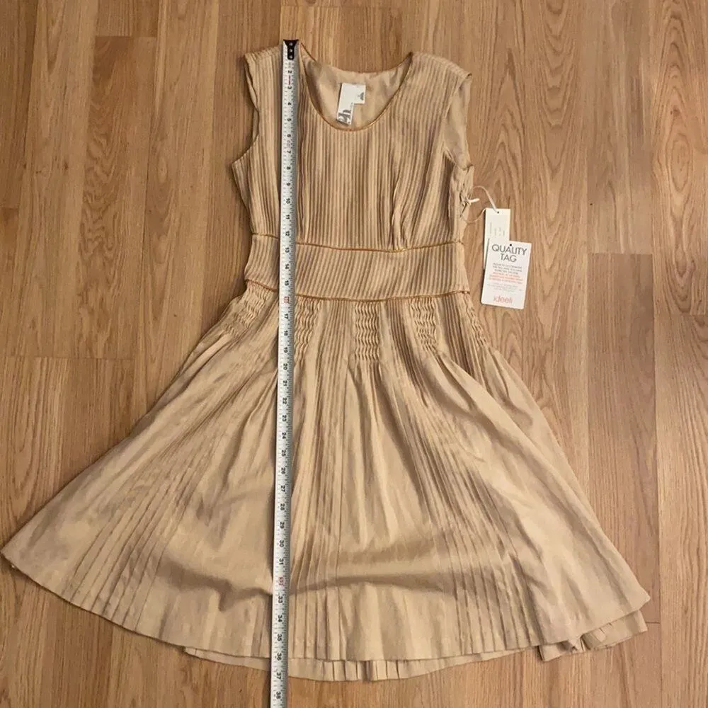 NWT 2b.Rych tan pleated dress size 0 - Image 11