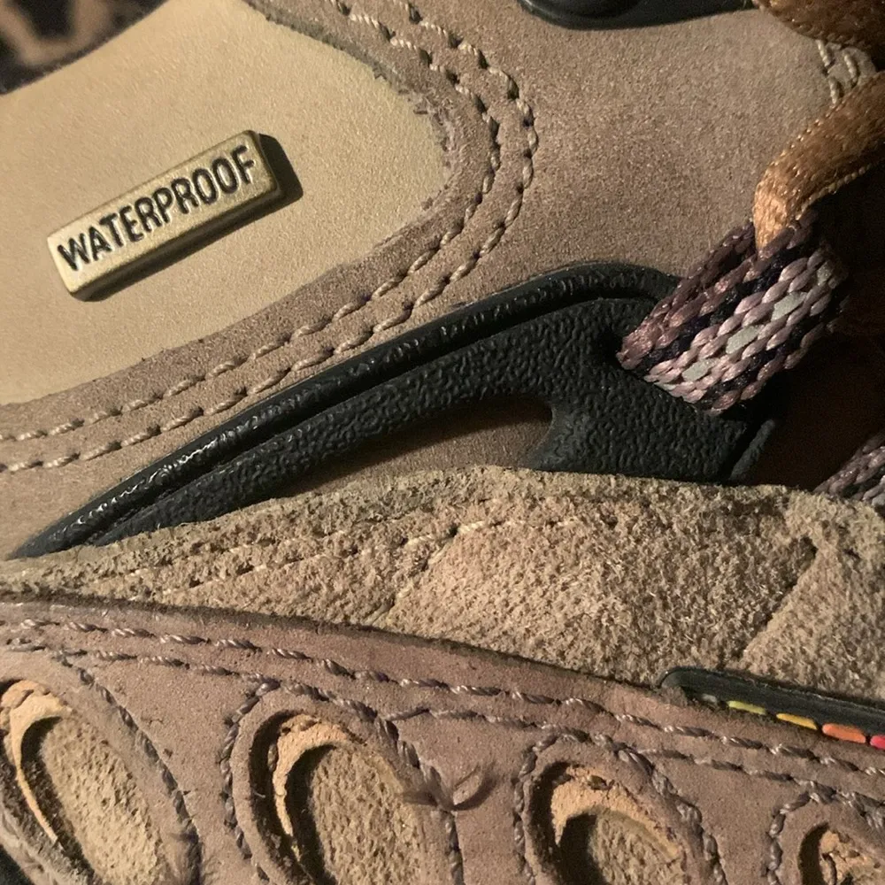 Merrell Womens size 7 pulse  2 II Mid Loden Taupe Hiking Trail Boots Waterproof - Image 4