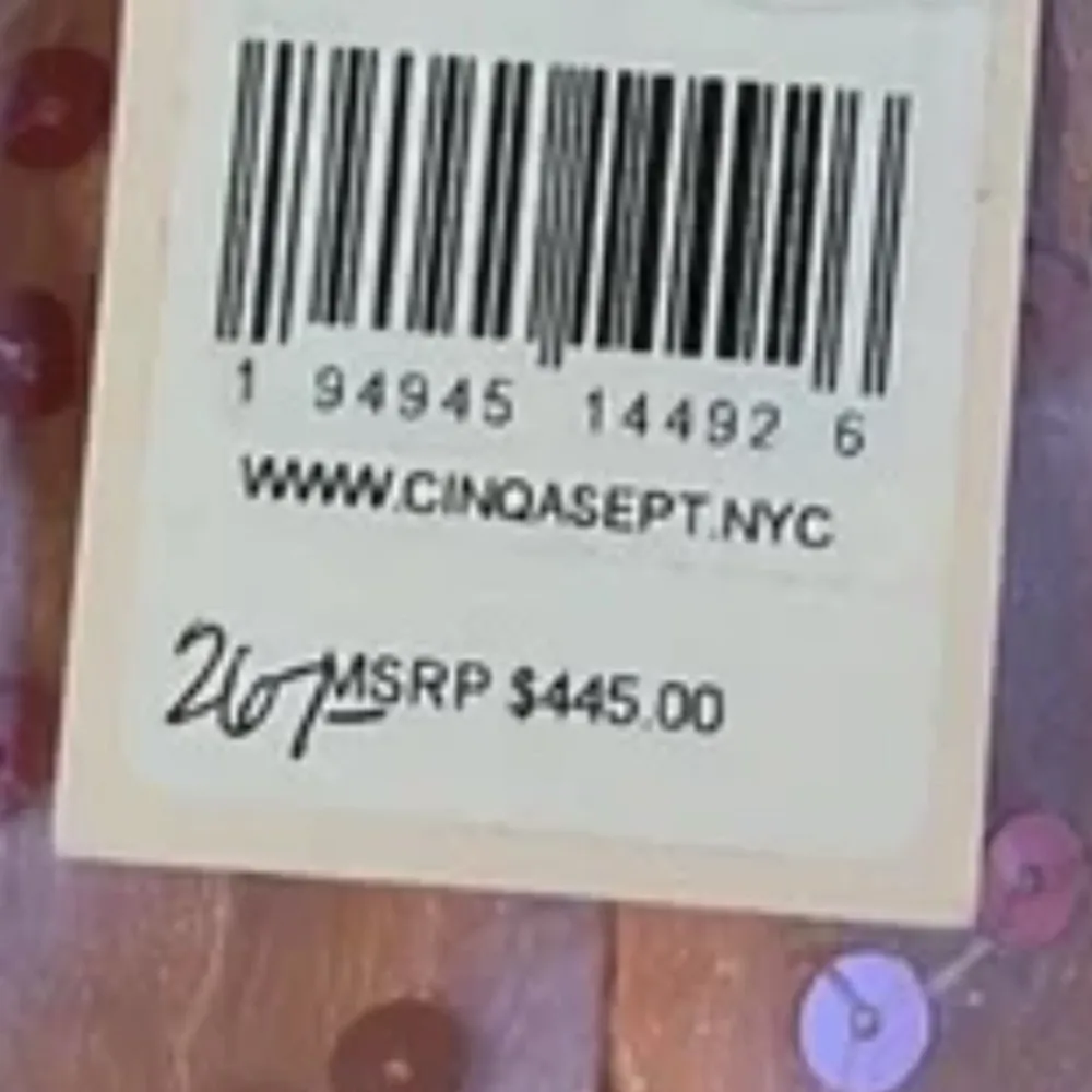 Cinq a Sept Jae Dress Pink Quartz Sequin Ruffle Party Prom size 8 - Image 11