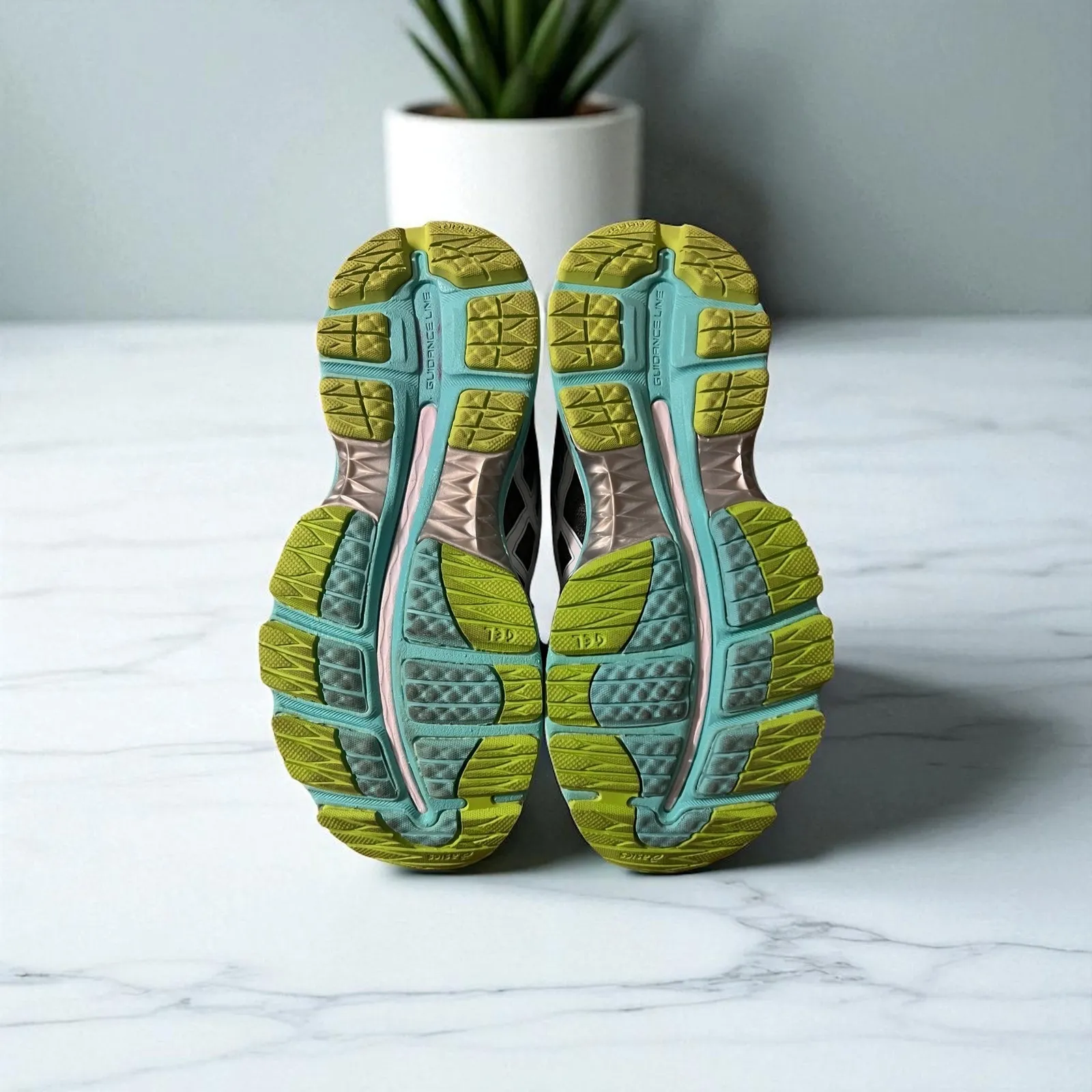 Asics Gel Nimbus 18 Women's Running Shoes Gray Green T650N Size 5 US - Image 6