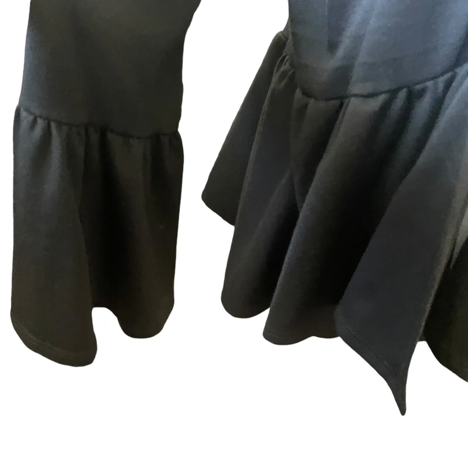 Pebble & Stone Women Cardigan M Black Open Front Peplum Hem Whimsigoth‎ Cottage Size M - Image 5