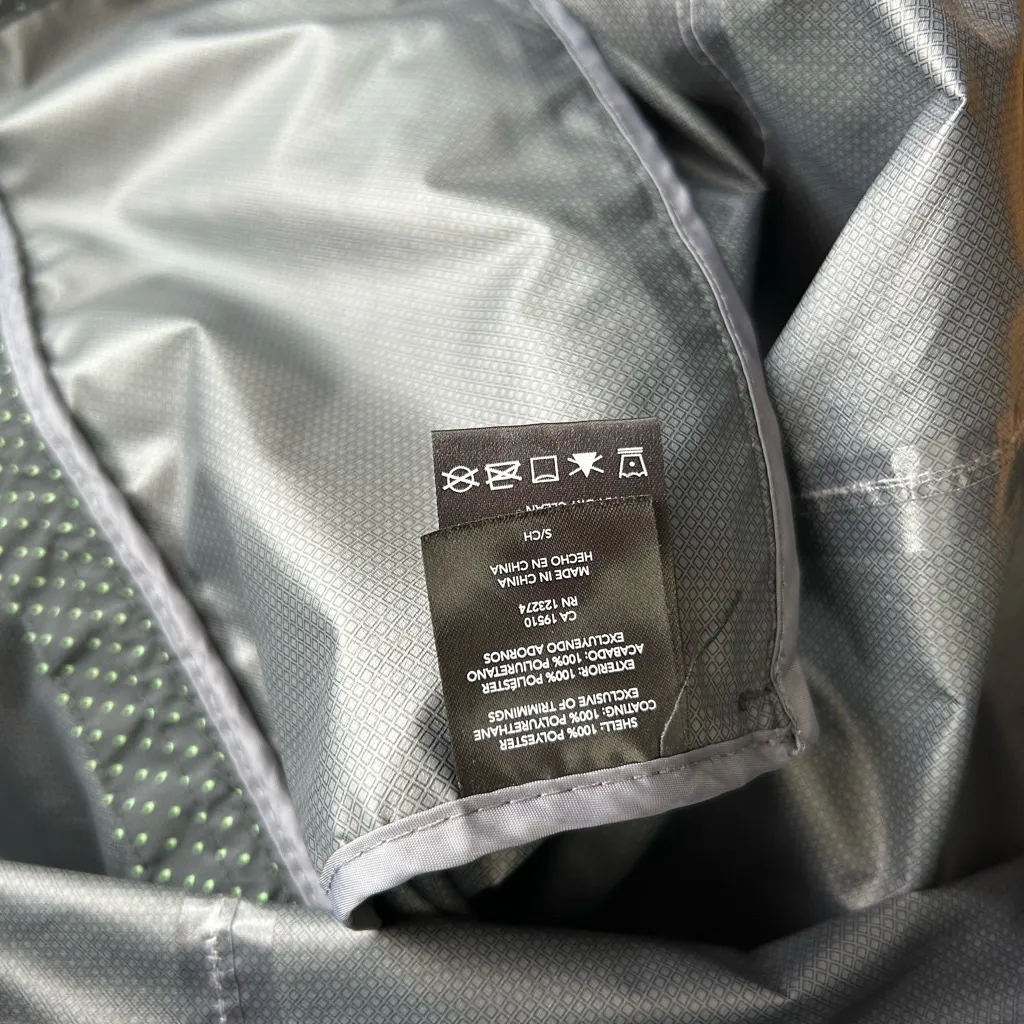 Women's Paradox Hooded Black Polka Dot Rain Jacket Waterproof Size Small Coat - Image 4