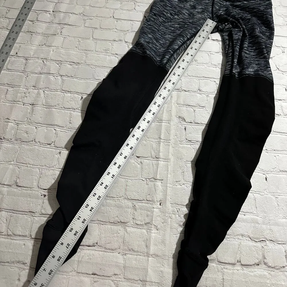 Lululemon Wunder Under Stirrup Leggings 4 Dramatic Static Black Full On Luon - Image 8