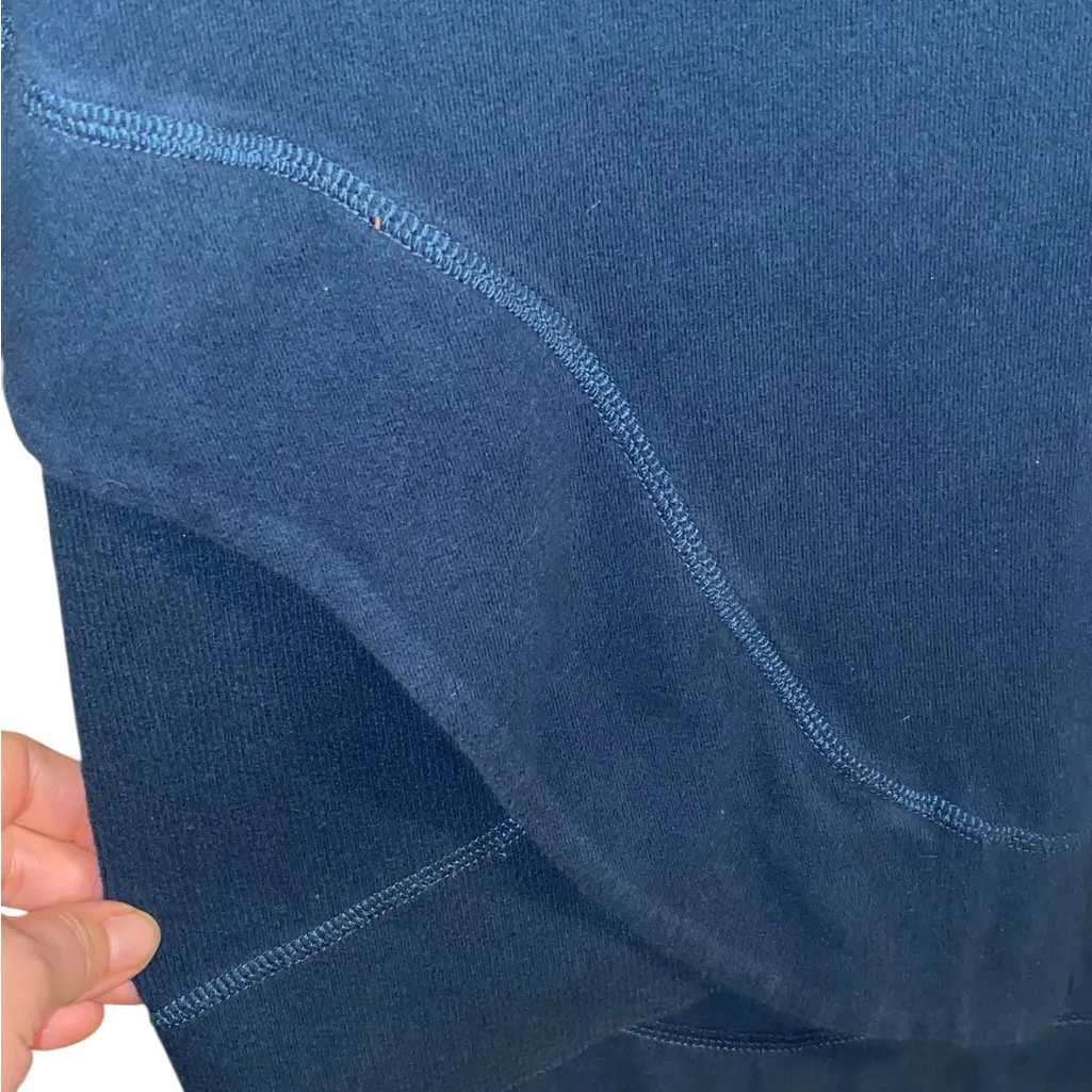 Sweaty Betty Teal Invigorate Hoodie Cotton asymmetrical Sweatshirt Athleisure - Image 5