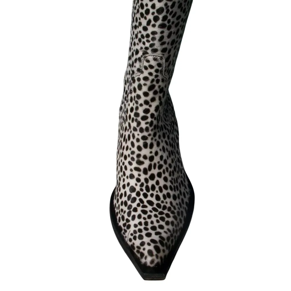 Donald Pliner Western Couture Boot New Chitta Hair Calf Leather New $950 NWT Black Size 5.5 - Image 14