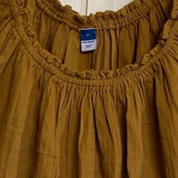 Old Navy Short Sleeve Puff Sleeve Boho top - XL EUC - Image 7