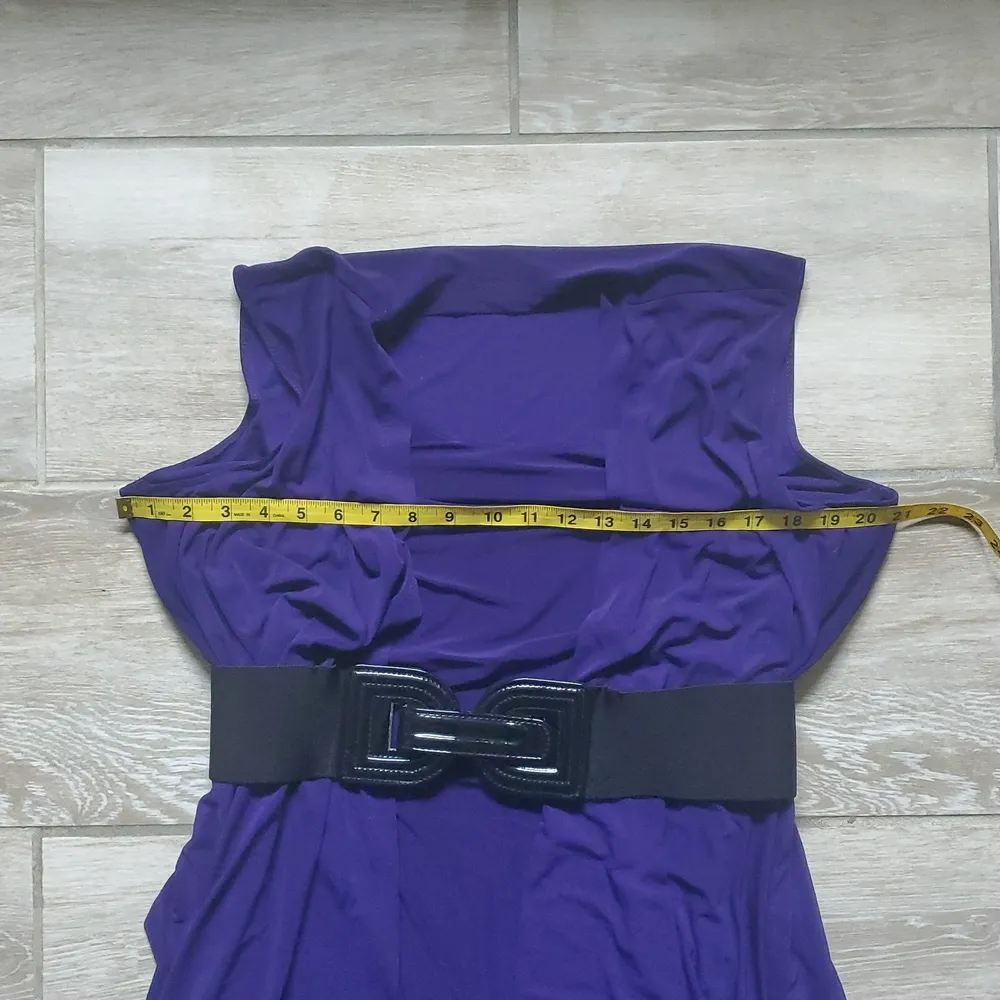 Dressbarn 2-in-1 Sleeveless Belted Tunic Shirt - Image 12