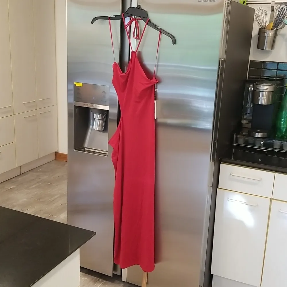 💕REFORMATION💕 Helio Dress ~ Cherry Red Large L NWT - Image 9