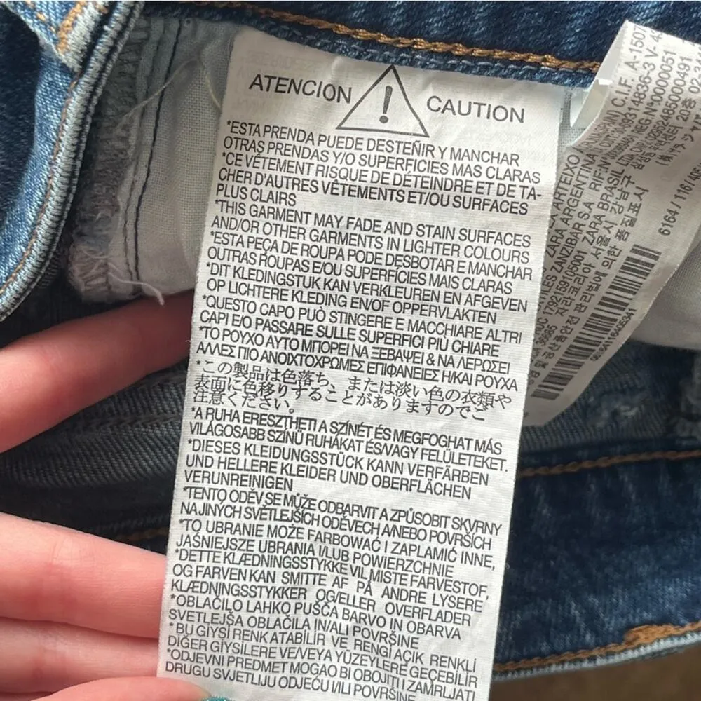 ZARA  Basic Denim Jean Jeggings Size 2 - Image 4