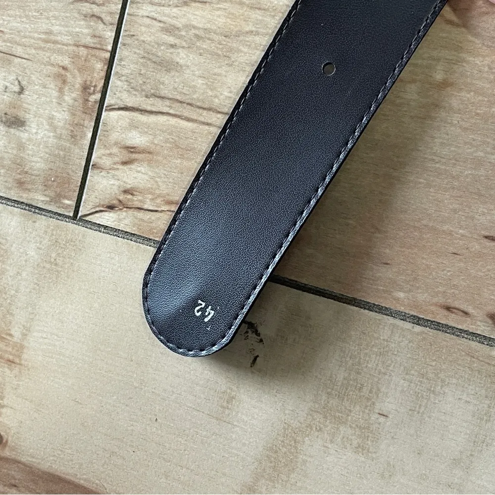 Hirsch Vintage dark brown gray Office Pencil Skirt W Lthr Belt Women’s Size‎ 40 Size undefined - Image 14