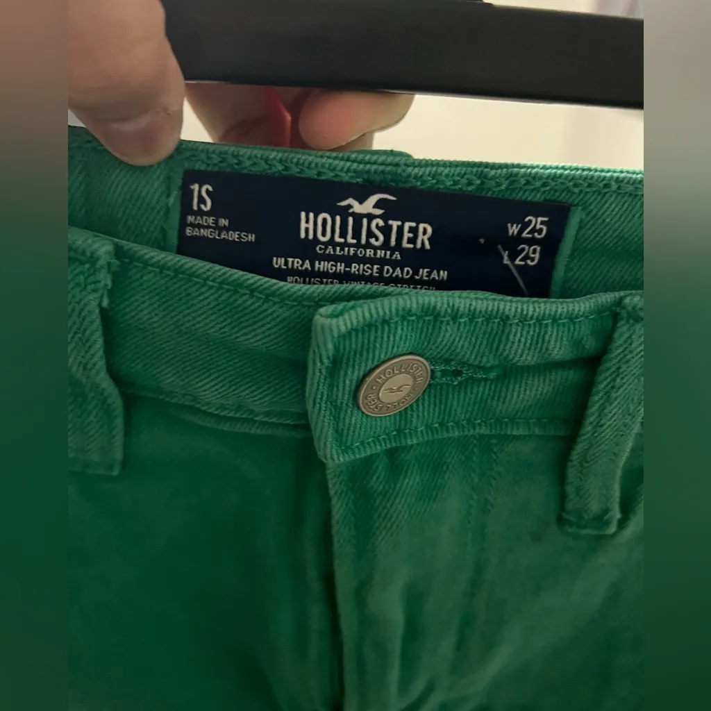 Hollister Men's Green Straight Jeans - Image 5