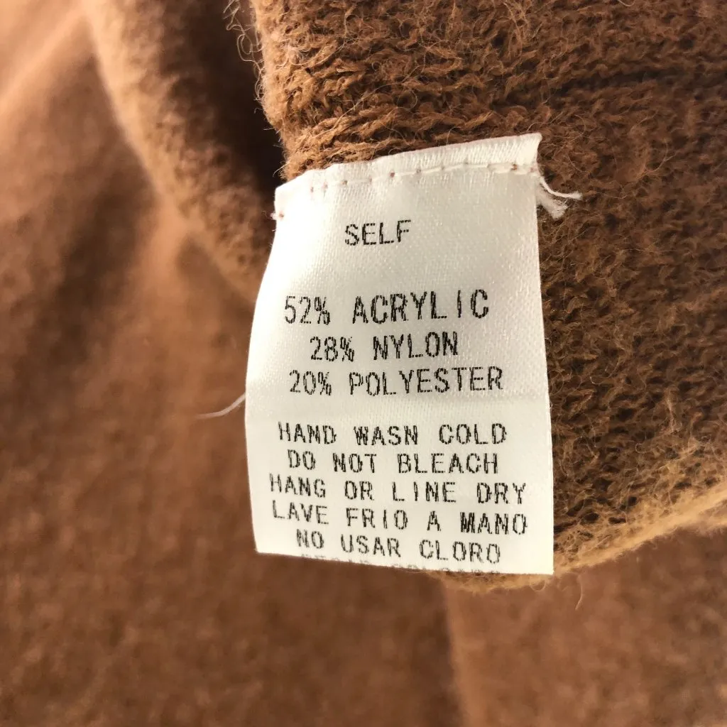 Talulah Brown Oversized Crewneck Sweater S - Image 4