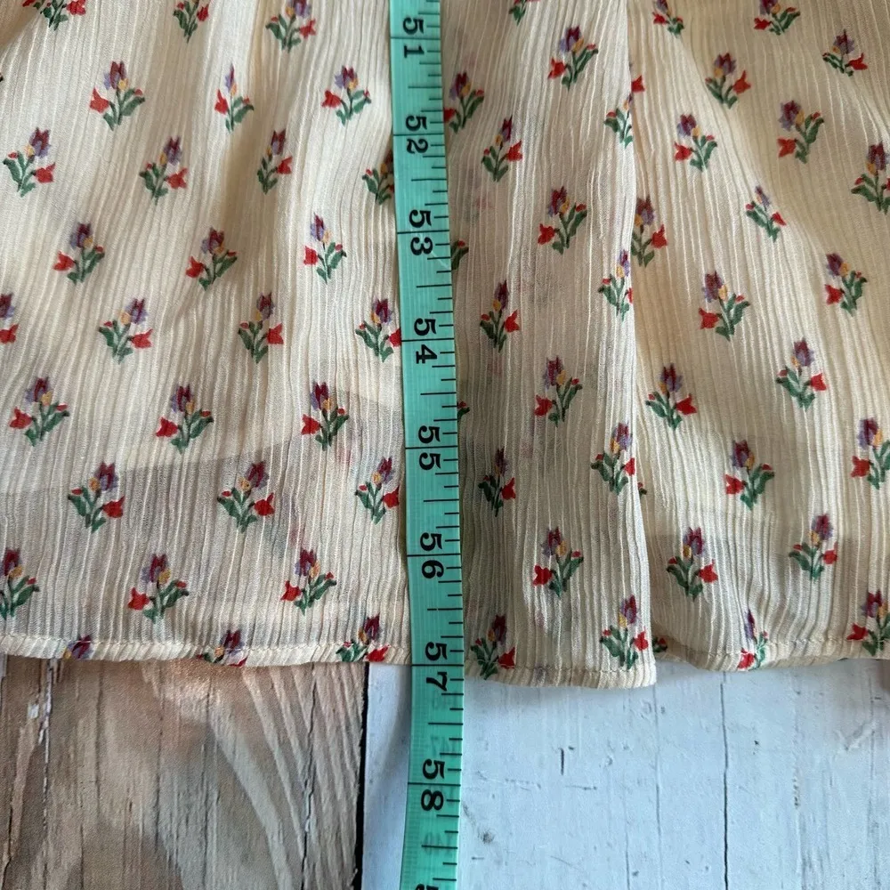 Sezane Lina Silk Blend Long Sleeve Maxi Dress Size US 2 FR 34 - Image 15