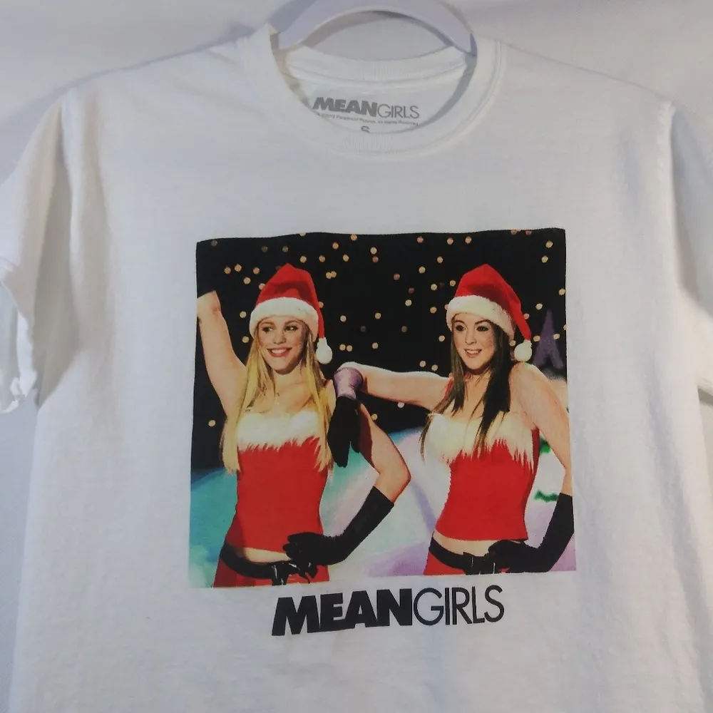 Mean Girls Regina & Cady White Short Sleeve Crew Neck Cotton Tee Size Small - Image 3