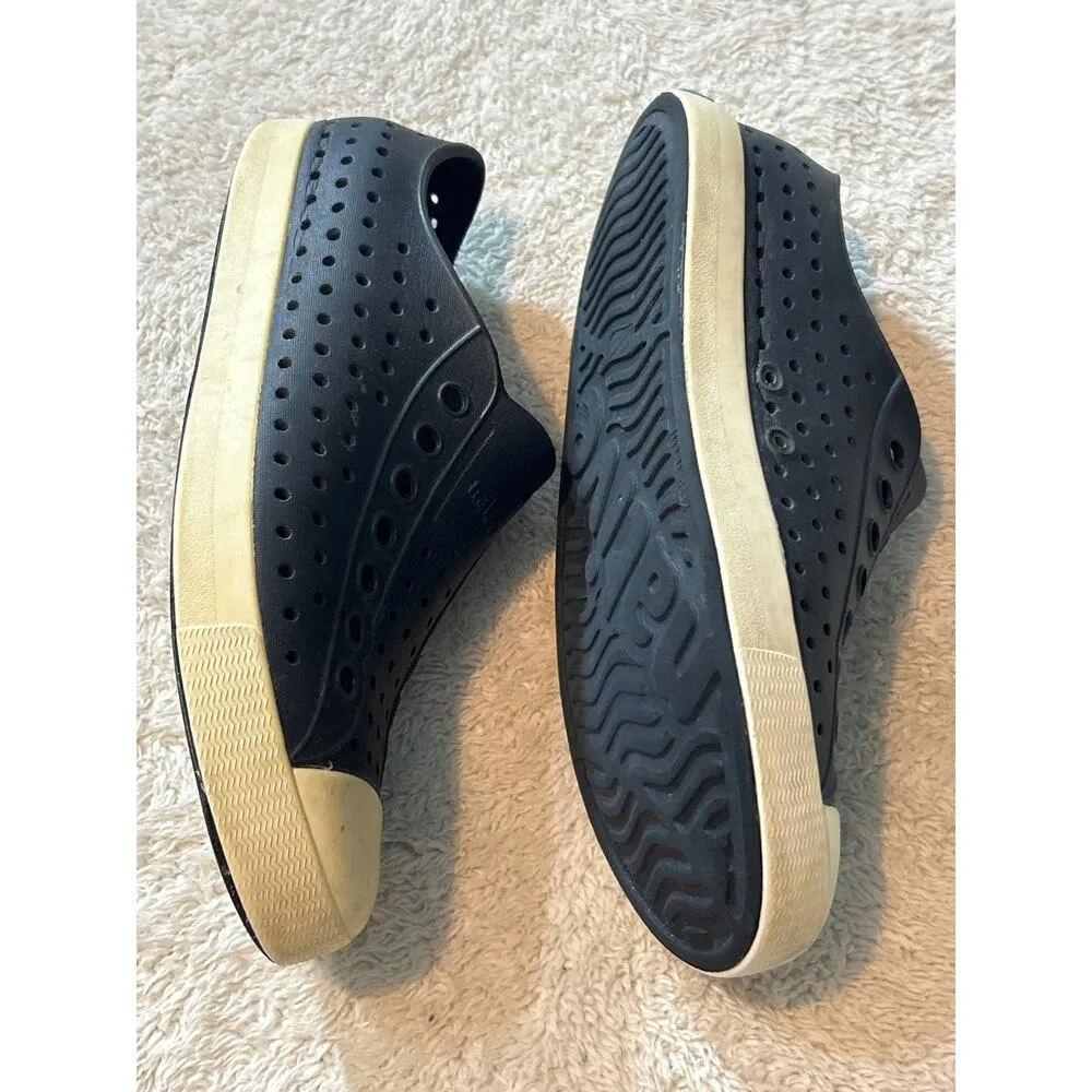 Native Sneakers M6 W8 Navy Blue Rubber Water Shoes Adult Jefferson Size 8 - Image 6