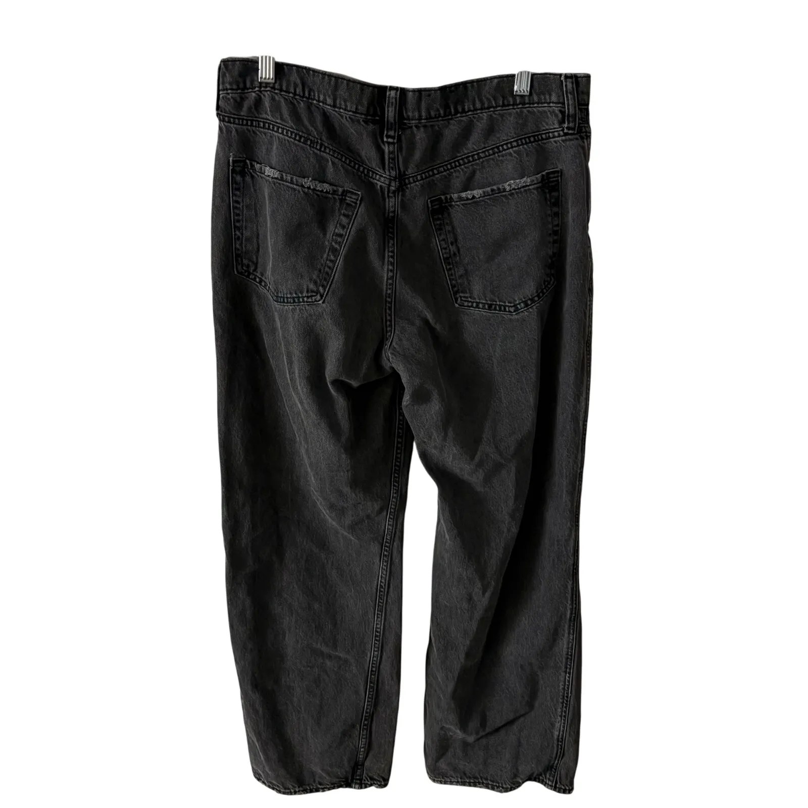 Gap Women’s 10 Distressed Low Rise Baggy Jean 30 Black Wash 601160 - Image 3