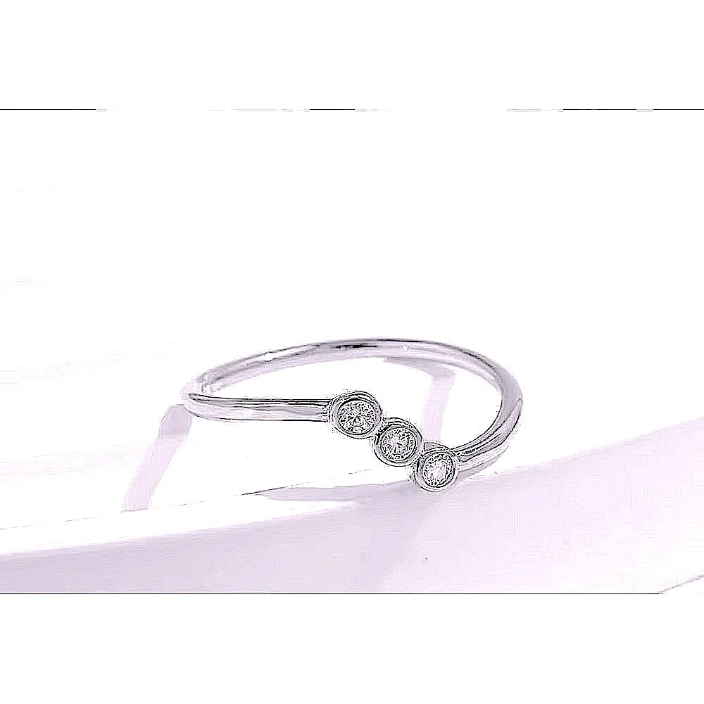 Sparkling Moissanite‎ Diamond Ring | 14k White Gold Plated Sterling Silver - Image 10