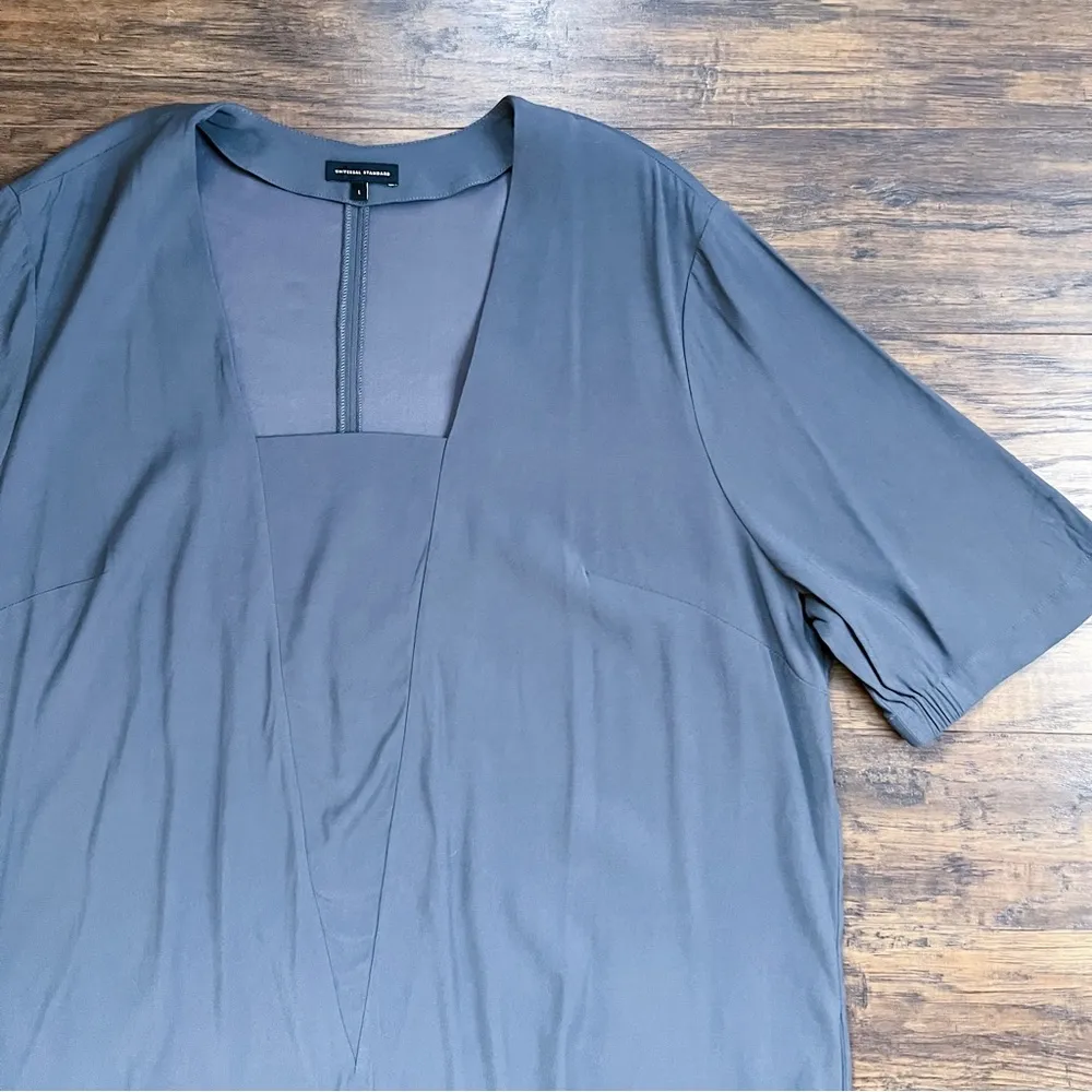 Universal Standard • Marilyn Shift Dress square neck Slate Grey tunic - Image 5