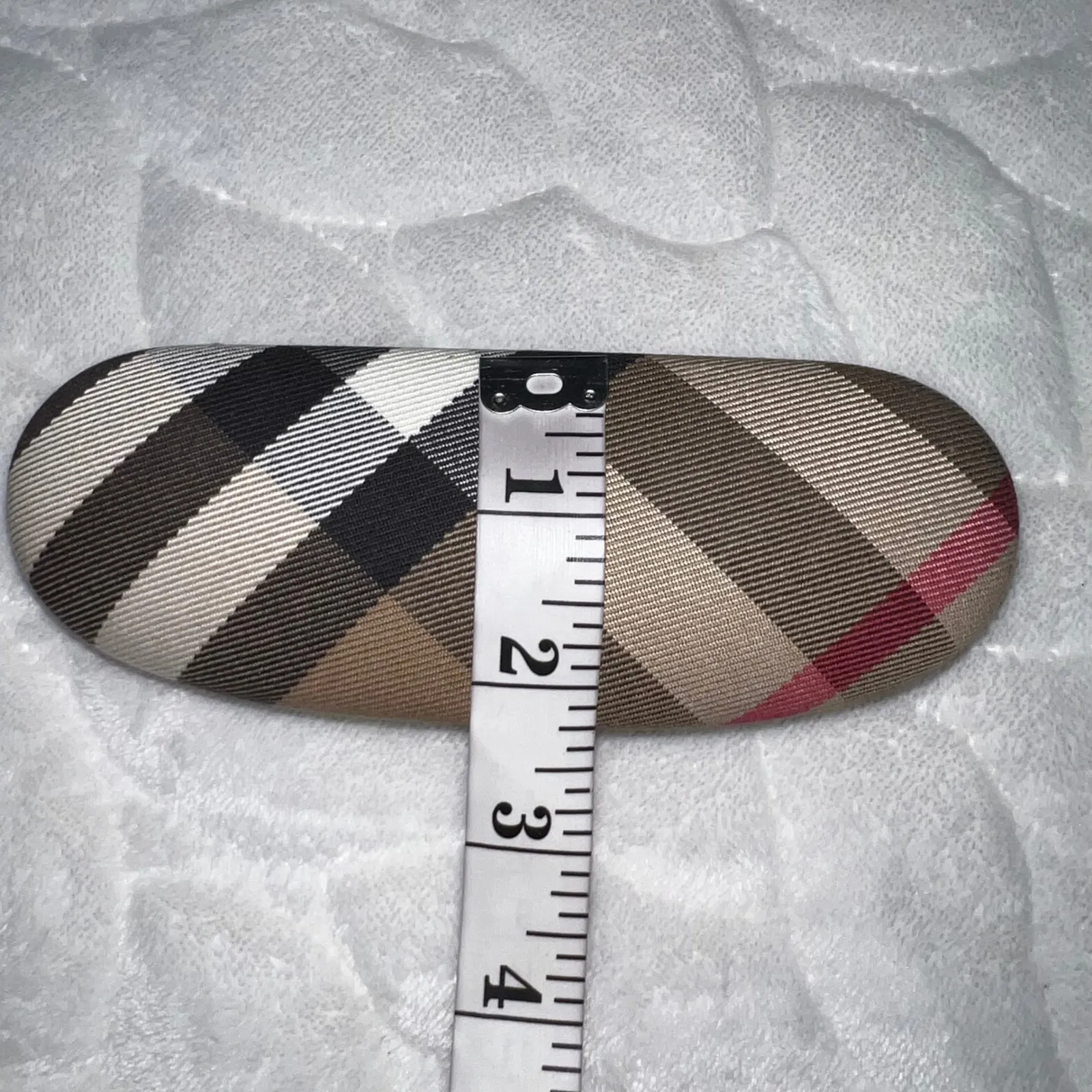 Burberry  Classic Check Pattern Hard Shell Glasses Case Eyewear Clam Shell Holder - Image 4