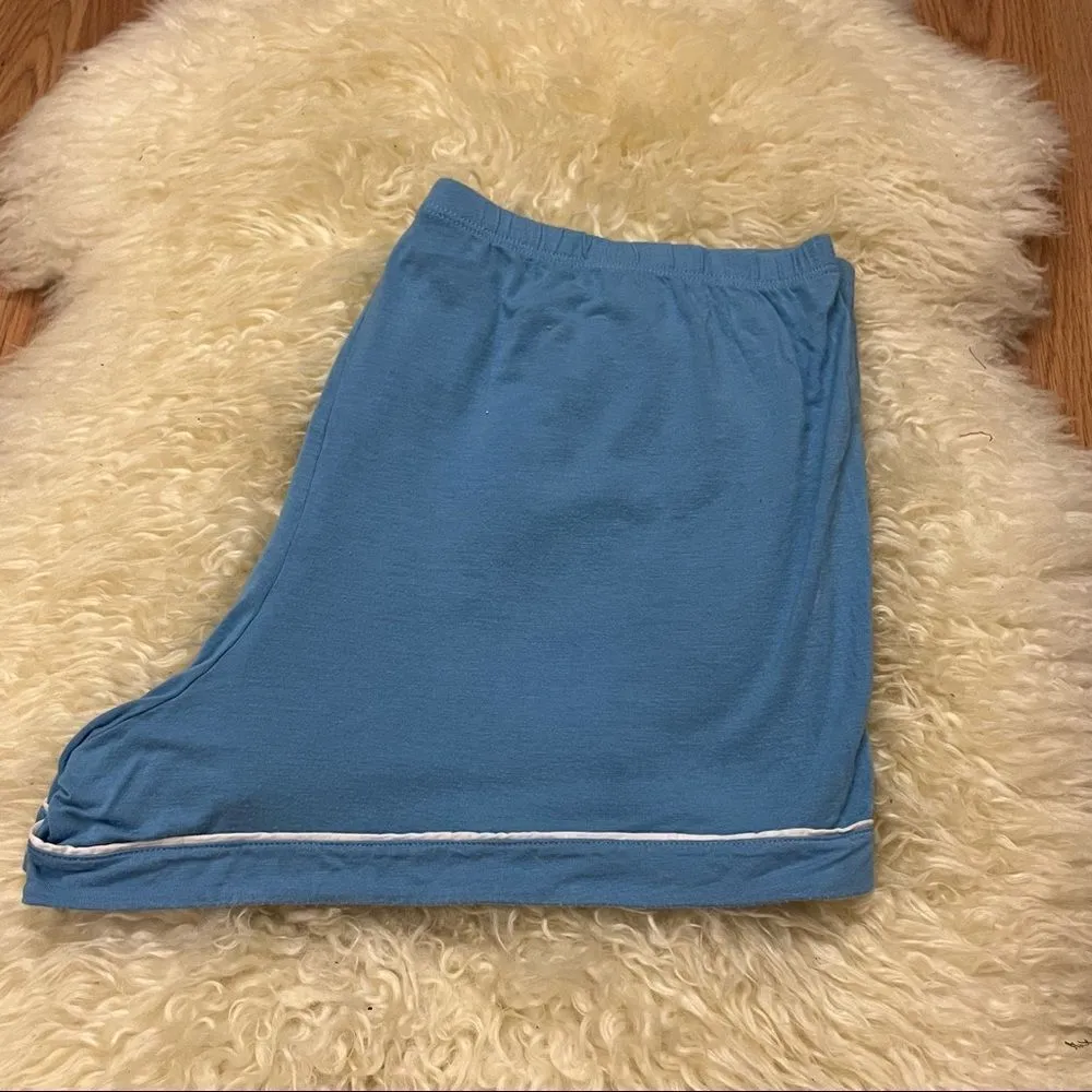 Victoria’s Secret Blue Lounge Shorts Stretch Jersey L - Image 3