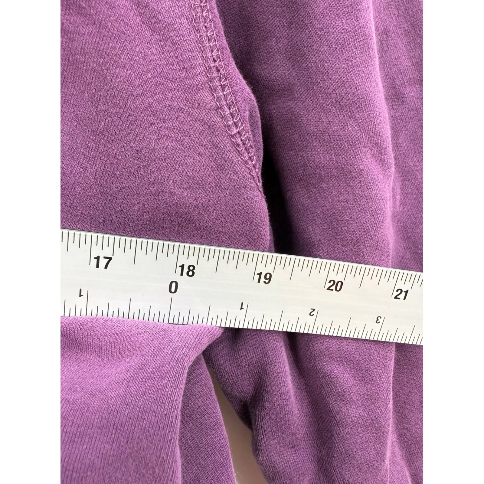 LLBean Womens Purple Fleece Lined Zip Up Hoodie Sweatshirt Size L Size L - Image 7