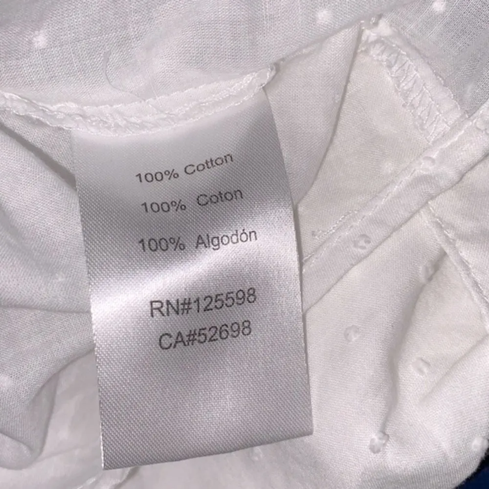 Ellen Tracy white cotton button down top white size medium - Image 8