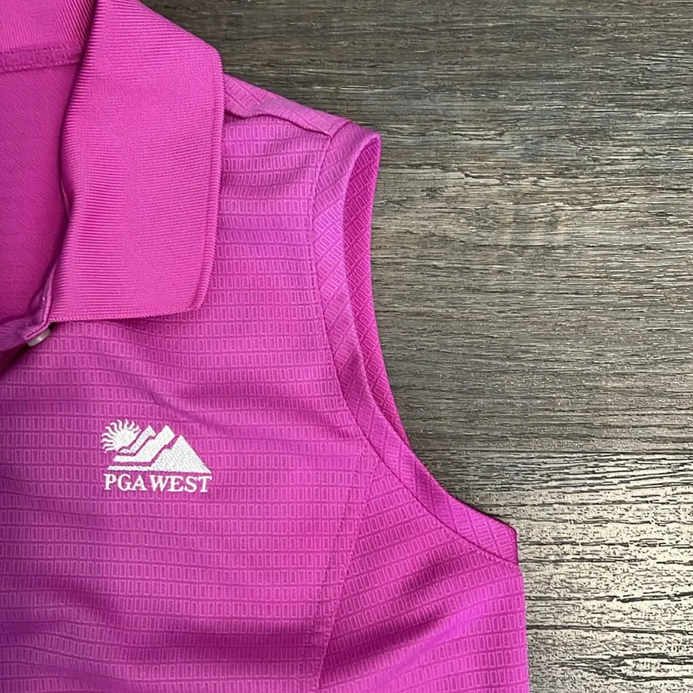 Adidas ClimaCool Women's Purple PGA West Golf Sleeveless Top Large - Image 10