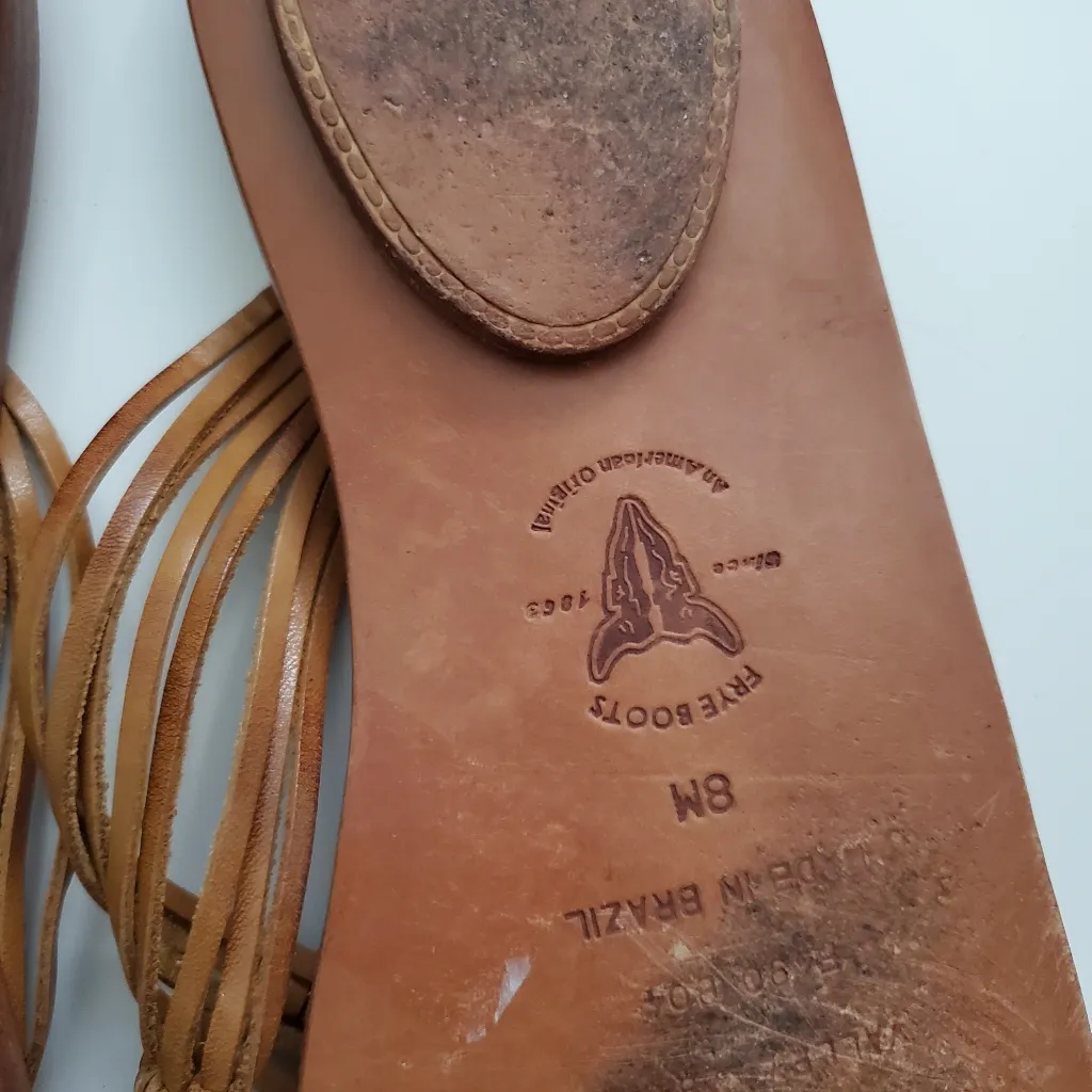 Frye Valley Cognac Braided Leather Sandals - Image 6