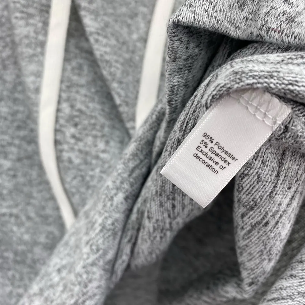 Donna Karen Sleepwear Gray Hoodie Drawstring Soft Pullover - Image 6