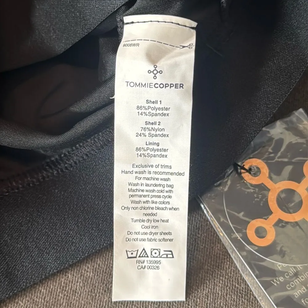 Women's Tommie Copper Shoulder Support Bra with Front Zipper Black Size 3XL NEW - Image 7