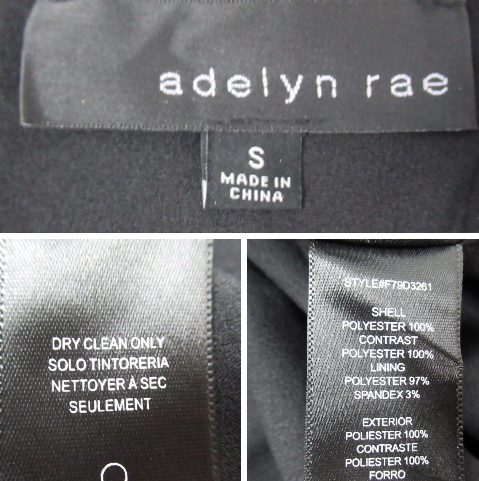 Giada Bronze Silver Star Print Sequin Faux Wrap Dress Women’s Size Small - Image 10