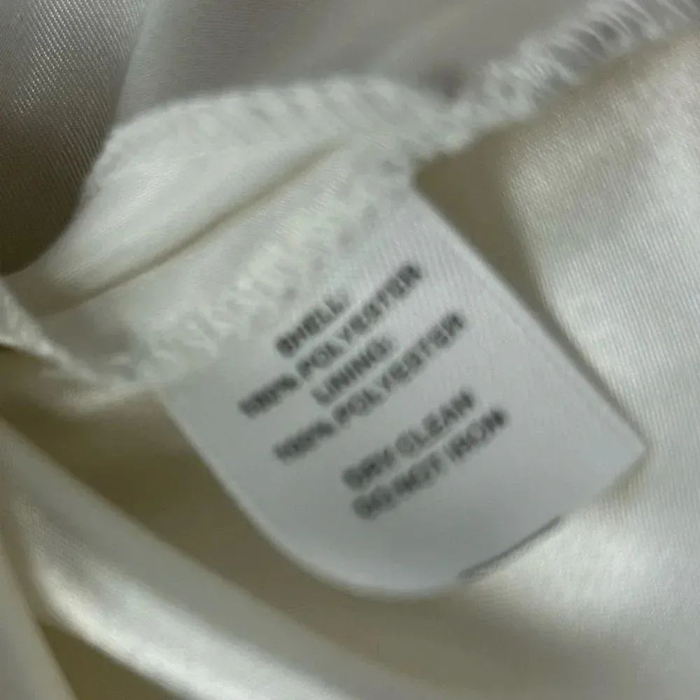 White House Black Market Strapless Pleated Bustier Dress Ivory White 4 - Image 7