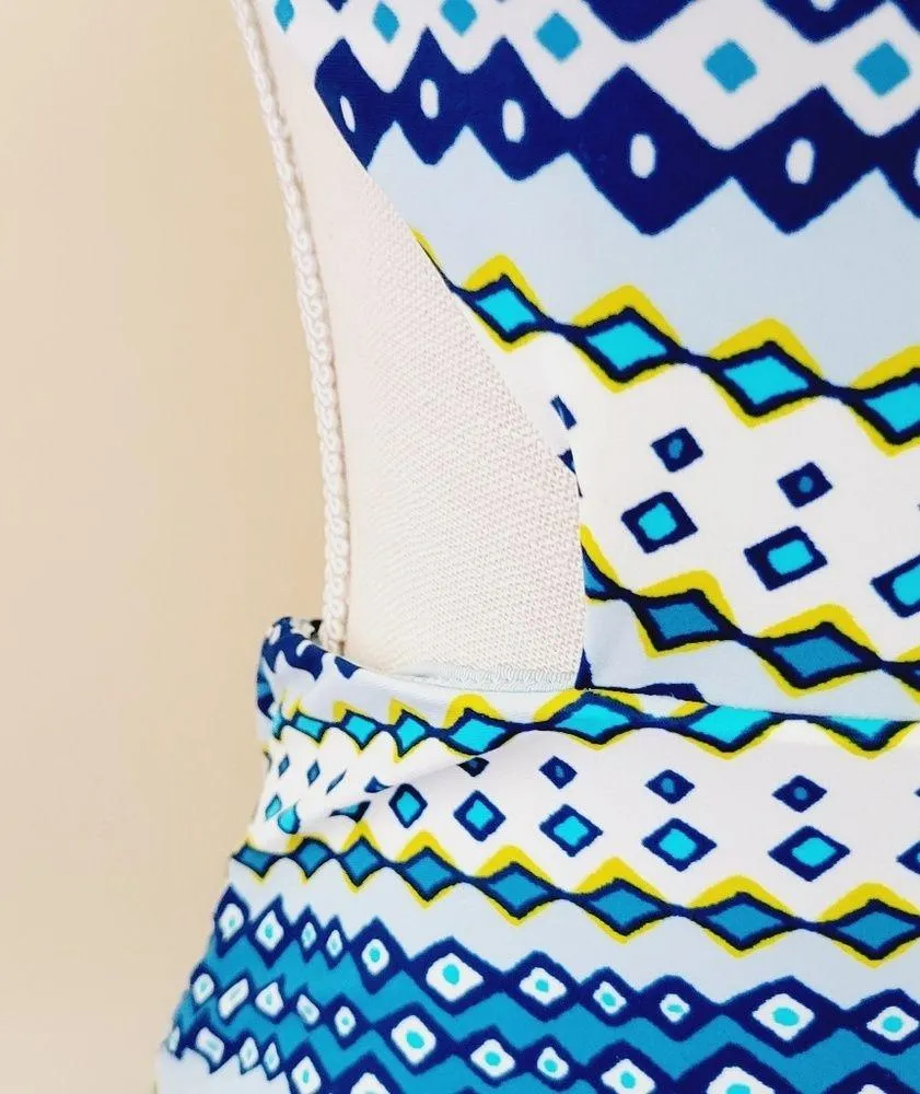 Aerie tribal cutout one piece swimsuit size medium - Image 4