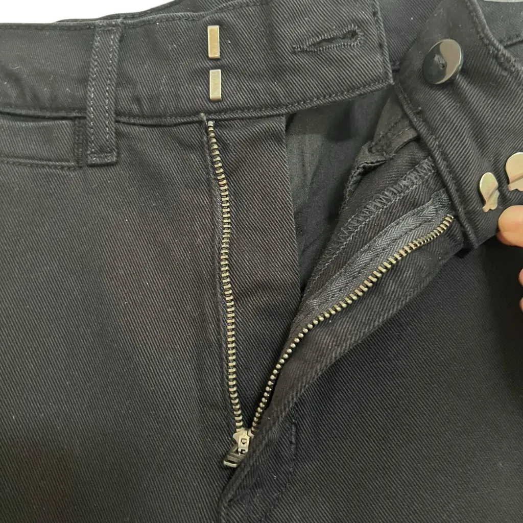 AYR The Special Sauce Wide Leg Black Jeans Sz 34 All Year Round Stretch Cotton - Image 4