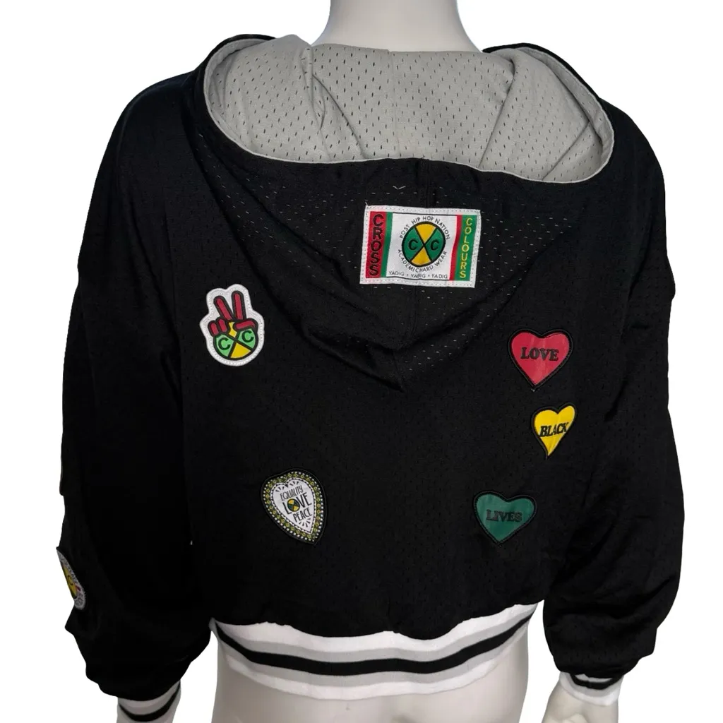 Cross Colours Black Pride Patch Black & Gray Zip - Image 6