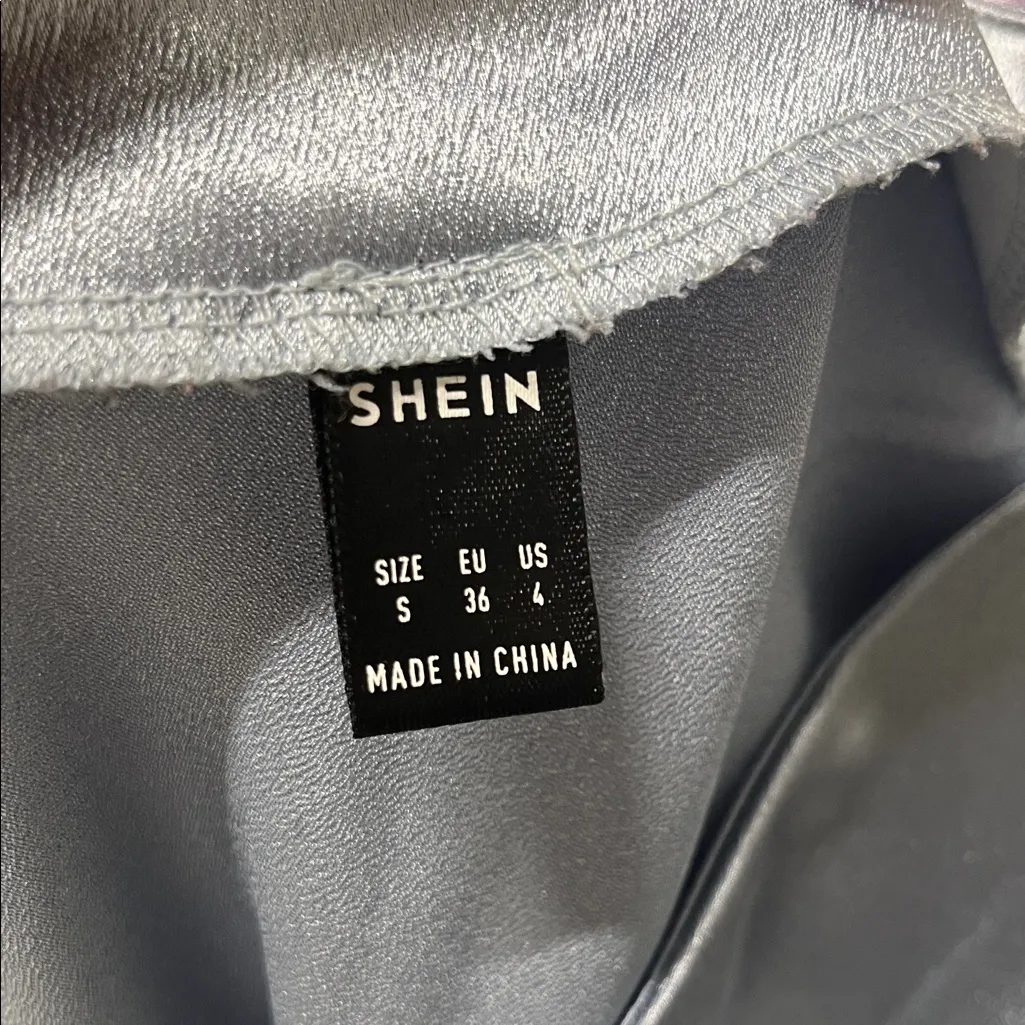 SHEIN Shimmering blue Midi Skirt - Image 2