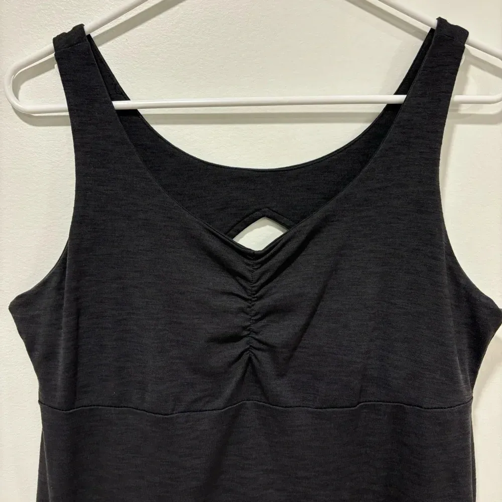 Kuhl Harmony Tank Midi Athletic Dress Charcoal Gray Active Wear Athleisure - Image 3