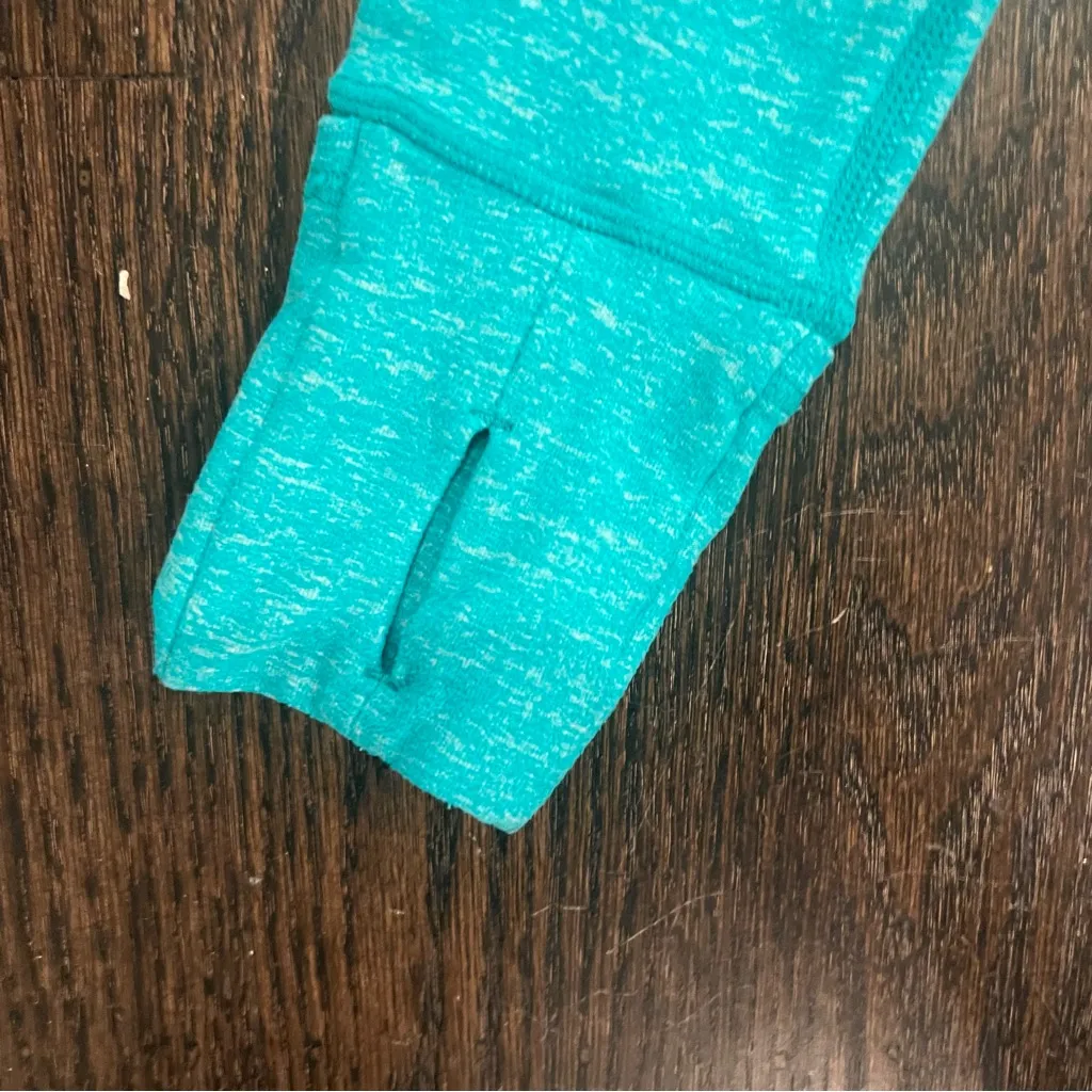 Lululemon Swifty Tech Half-Zip Teal Long Sleeve Top Size 4 - Image 4